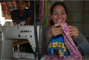 Vannah puts her sewing skills to good use