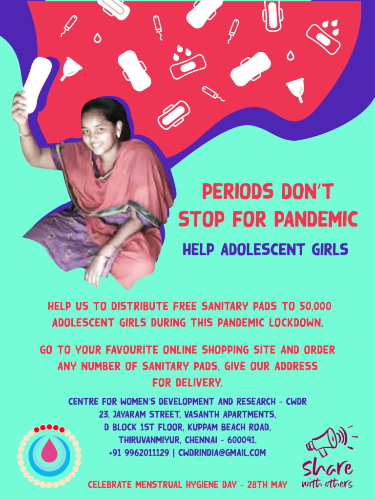 Periods Don't Stop for COVID19 Pandemic Help Girls