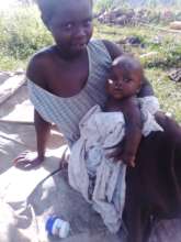 Daphine with her 4 month baby