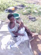 Daphine with her 4 month baby