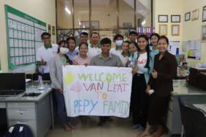 Welcoming new team member, Van Leat