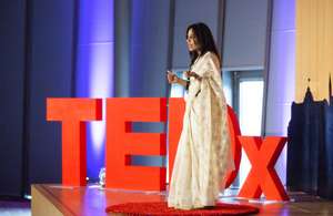 Vithika (India, Class 1) speaks at TedX.