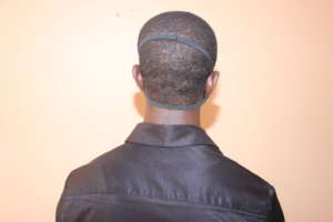 Back view cloth mask Coronavirus