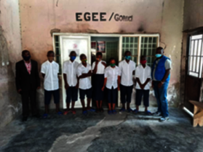 Pupils of the juvenile prison assisted