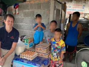 Delivery to a single mother of 3 who lost her job.