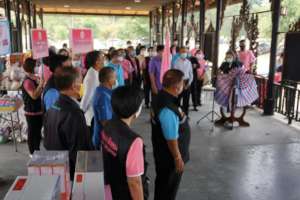 The governor of Ubon launching our program.