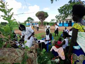 Children being treated at Alemere Medical Aid HC