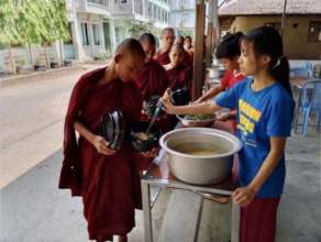Relief Efforts at a Monastic School in Myanmar