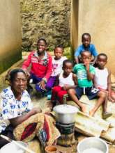 Grandmother and great grandchildren