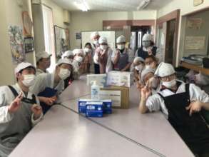 Users of GENKIYA received donated hygiene products