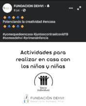 Learning activities posted on social media