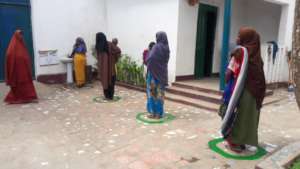 Social distancing in practice in Somalia