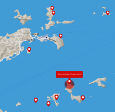 Locations of cleanups- map available on website