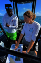 Laura Arton (SCTLD team lead) teaches ID/treatment