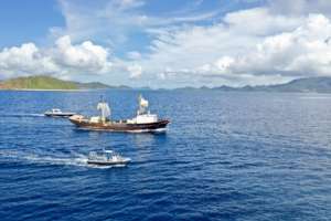 Towing to sink site