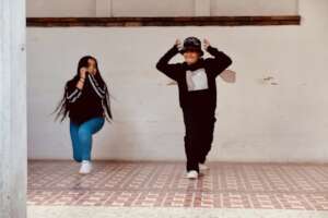 Dance class with alumni