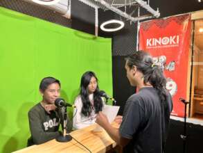 Alumni group visited the Kinoki Media station