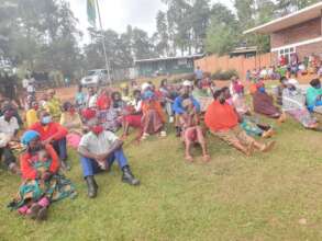 Gasabo audience listening to anti-GBV speech