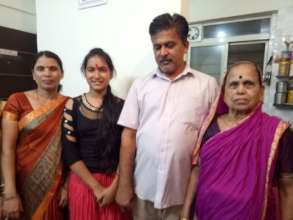 Dipti with her family
