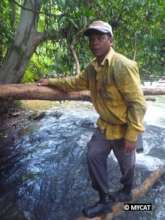 A community member on forest patrol