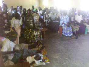 Participants at a session on children's rights