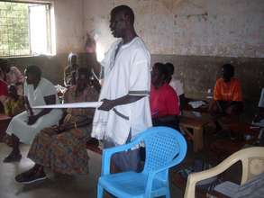 Training in session. Facilitator