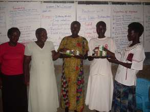 The groups' leaders with some seeds.