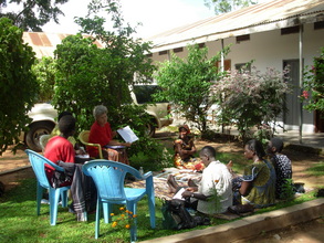 Meeting with the leaders under the trees!