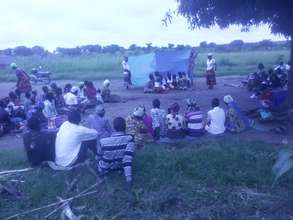 A drama session in the rural community