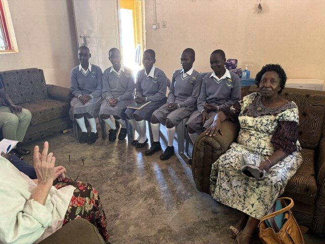 Meeting the students