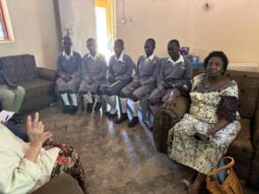 Meeting the students