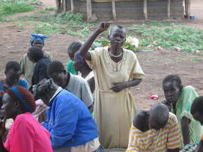 Elderly mother teaching gender relations