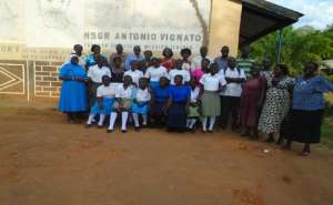 Group photo after a meeting in Kitgum Uganda