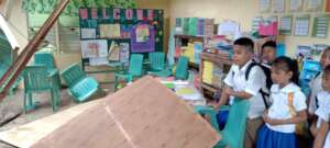 Mukammali Elementary damaged by storm