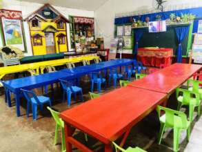 Newly renovated classroom at Salih Yusah