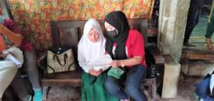 At home visit by the Teacher