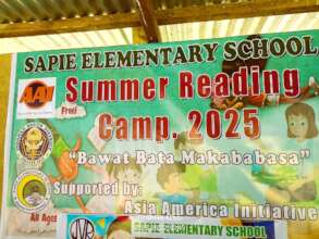 Sapie Reading Camp banner