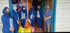Care packages for clinics have PPE and sanitizers