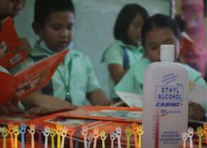 Alcohol to stop virus where kids lack protection