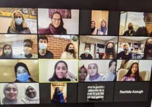 Students crossing the ocean during a lesson