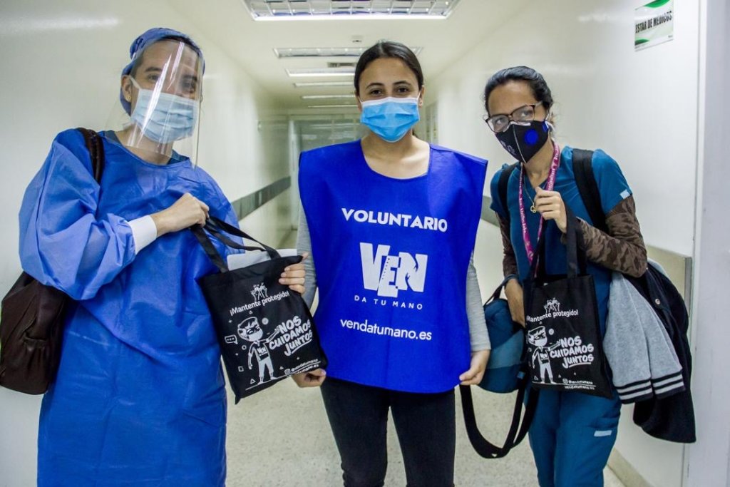 Protection kits for doctors in Venezuela