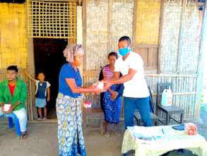 Distributing soaps to artisans