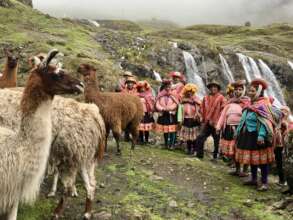 Llama Farmers Designing Llama Trek Route