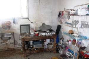 kitchen in one of poor families in Gaza