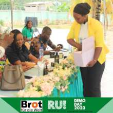 SMEs Showcasing Products to Judges On Demo Day