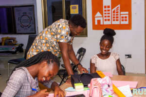 Facilitator Working With Incubatee During Bootcamp