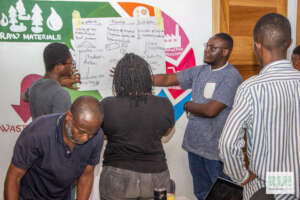 A Photo of Incubatees Working on task