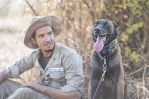 Enriquez and Gizmo - handler and HeroDOG bond