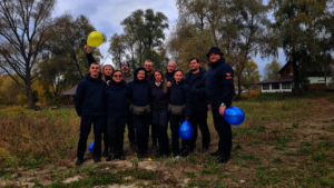 Team celebrates after accreditation