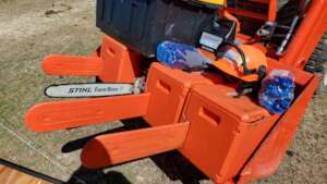 Chainsaw team loaded for a devastated street